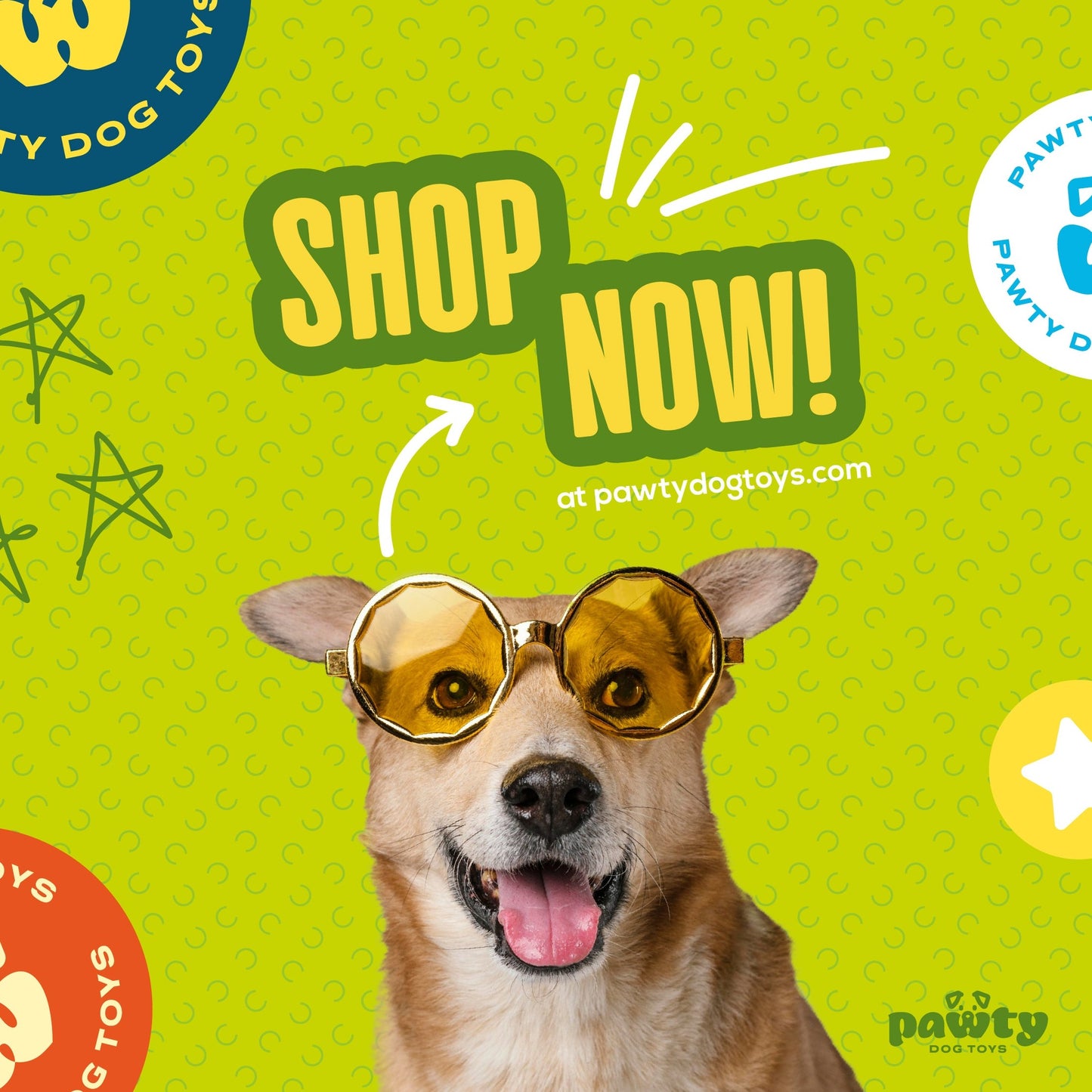 Pawty Dog Toys Avocado Plush Dog Toy