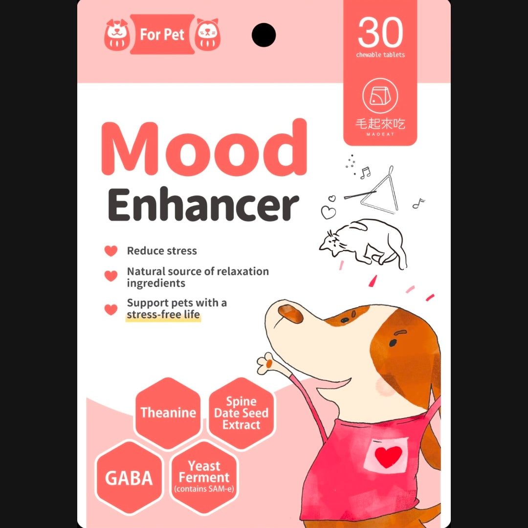 MAOUP Mood Enhancer Health Treat for Cats & Dogs - 30 tablets