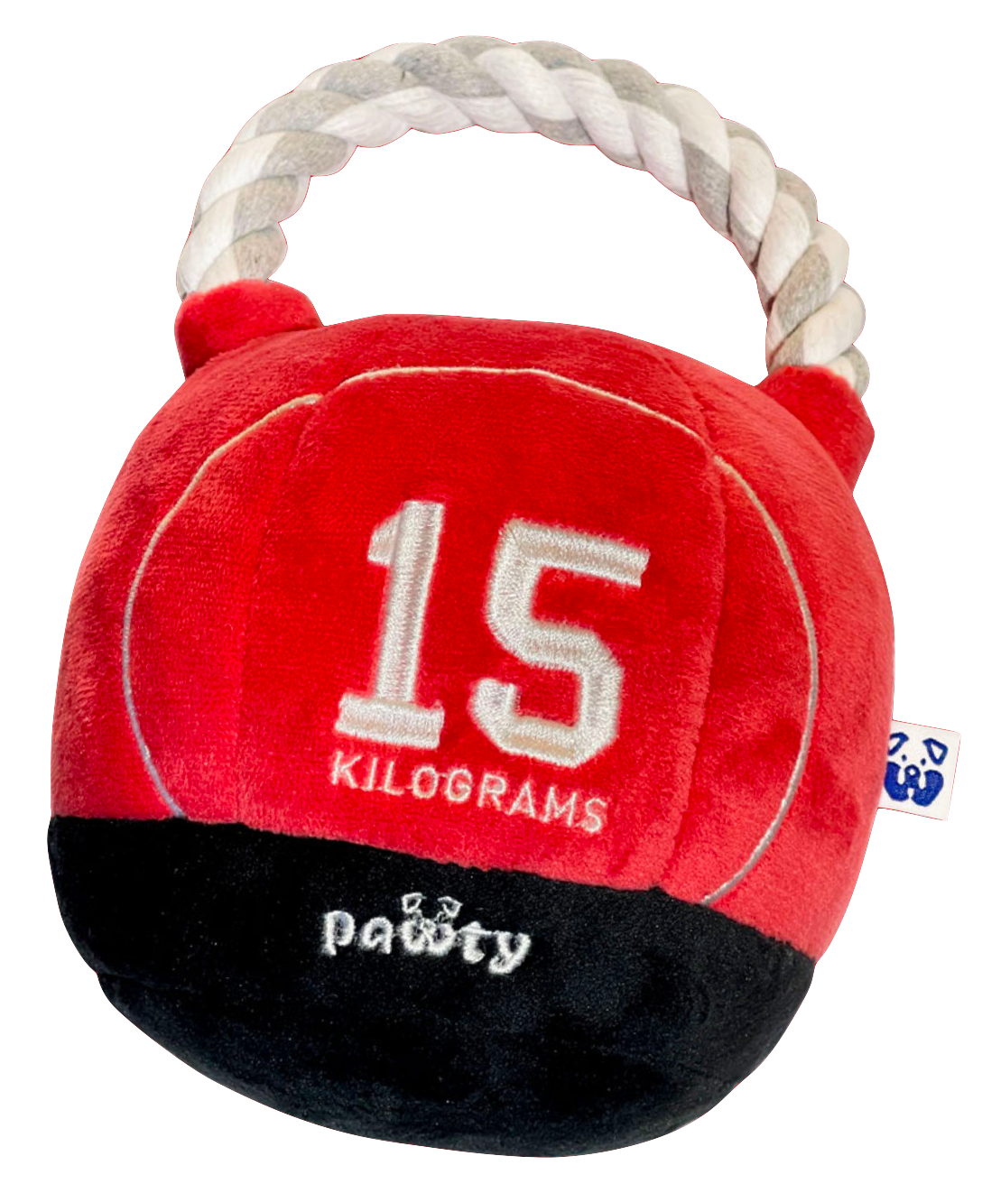 Pawty Dog Toys Kettlebell Plush Rope Toy