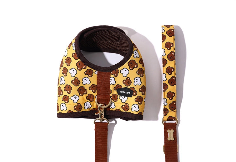NORADOG Cooling Wear Harness - Bobo & Chuchu (Brown)