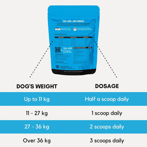 PetzPark Skin + Coat Supplement for Dogs 85g / 180g