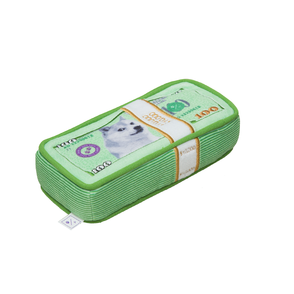 Pawty Dog Toys Cash is King Plush Toy