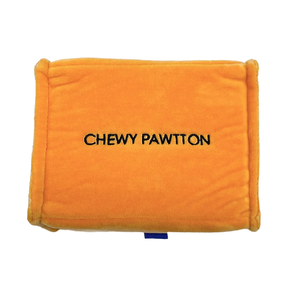 Pawty Dog Toys Chewy Pawtton LV Plush Toy
