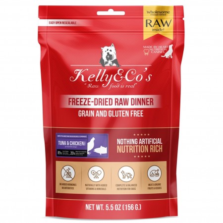 Kelly & Co's Raw Dinner Tuna & Chicken with Mixed Fruits and Vegetables for Dog 156g