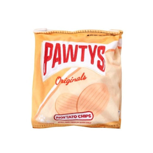 Pawty Dog Toys Pawtato Chips Crinkle Interactive Toy