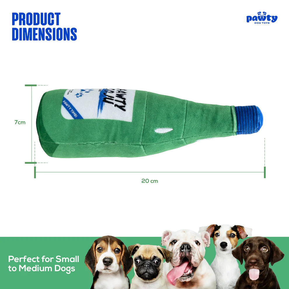 Pawty Dog Toys Korean Soju Plush Toy
