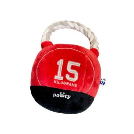 Pawty Dog Toys Kettlebell Plush Rope Toy