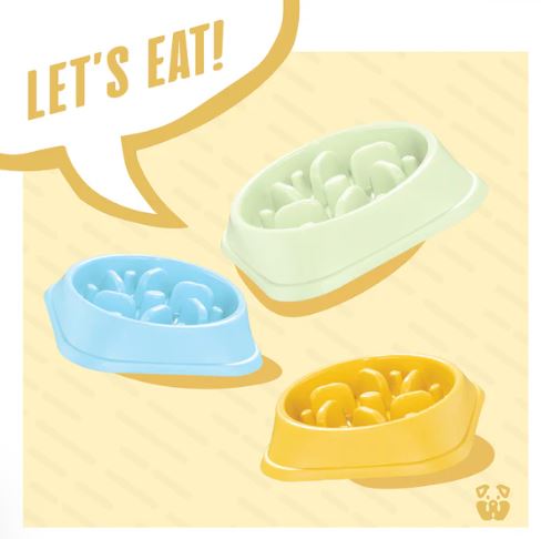 Pawty Dog Toys Slow Feeder Dog Bowl (Set of 3)