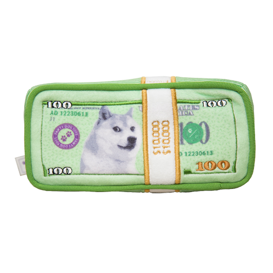 Pawty Dog Toys Cash is King Plush Toy