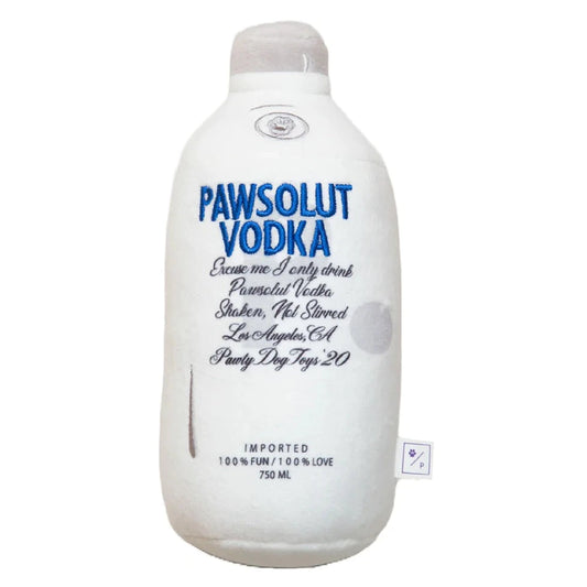 Pawty Dog Toys Pawsolut Vodka Plush Toy