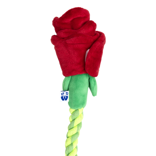Pawty Dog Toys Tug & Treat Rose Interactive Toy